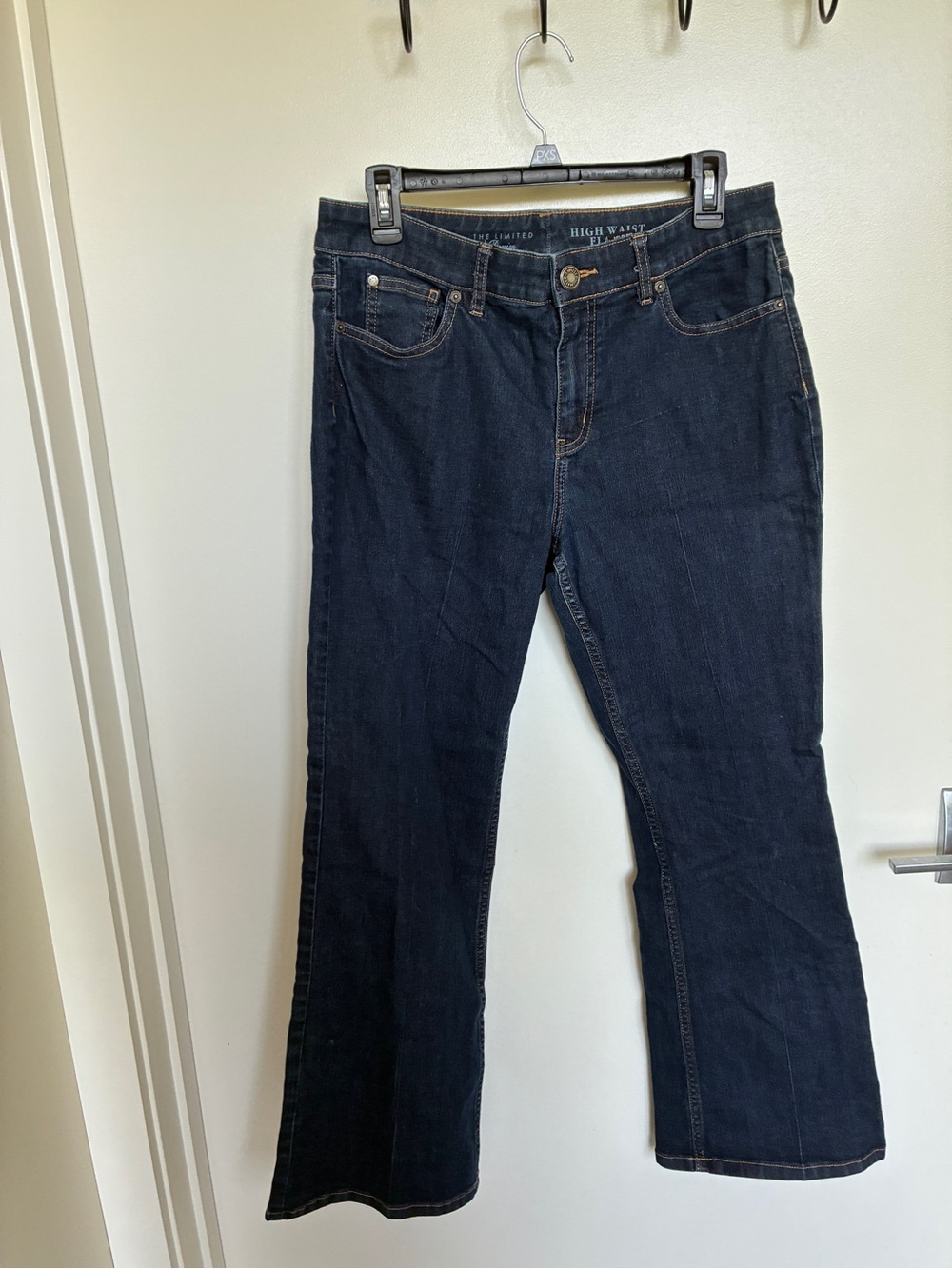 The Limited Dark Indigo Flare Jeans